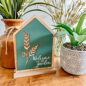 Welcome to my Garden Decorative Sign